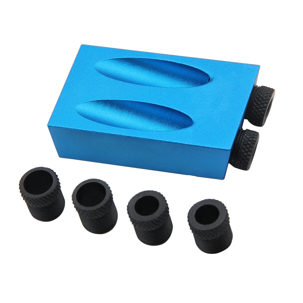 TINSOL 14Pc 15 Degree Woodworking Oblique Hole Locator 7Pc Drilling Regulator Limit Three-point Woodworking Drill Tool Set