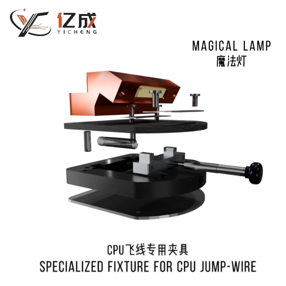 YICHENG CPU Jumper-Wire Special Jig Fixture with LED Lamp for iPhone Android Quick Release Design Chip Repair Lighting Tool
