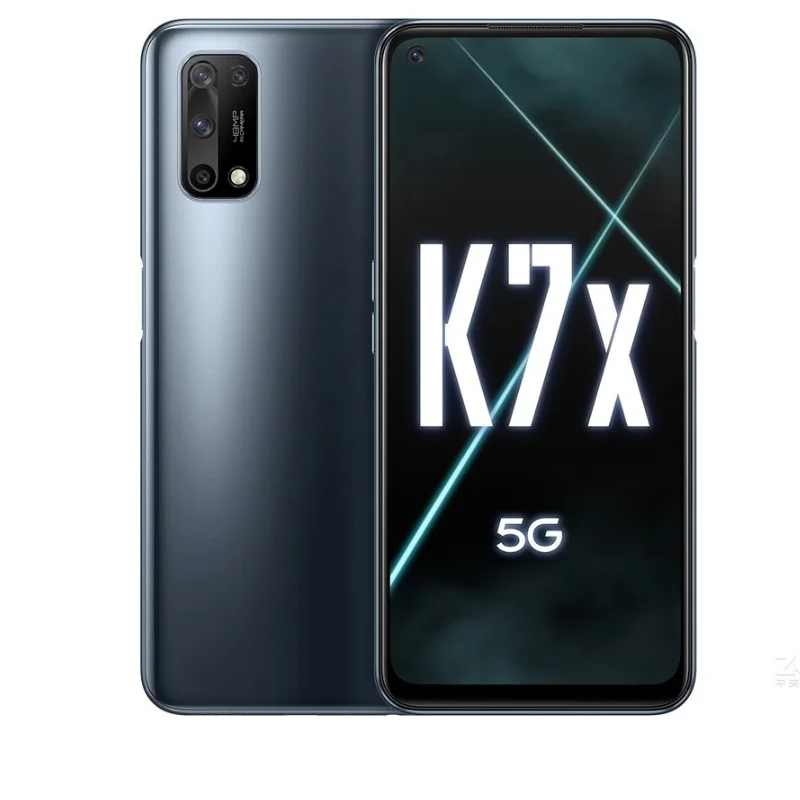 هاتف ذكي ممن لهم K7x 5g وحدة المعالجة المركزية الأبعاد 720 كاميرا 48 ميجابكسل 6.5 بوصة LCD 90 هرتز شاشة 5000 مللي أمبير 30 واط شحن أندرويد هاتف مستعمل أصلي