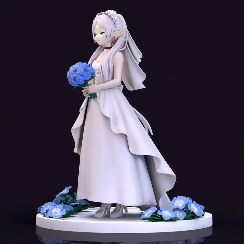 MOCKING STUDIO: Fulilian Wedding Dress GK Figure Flower Wedding Dress Series Decorate Models, Collect Gifts,
