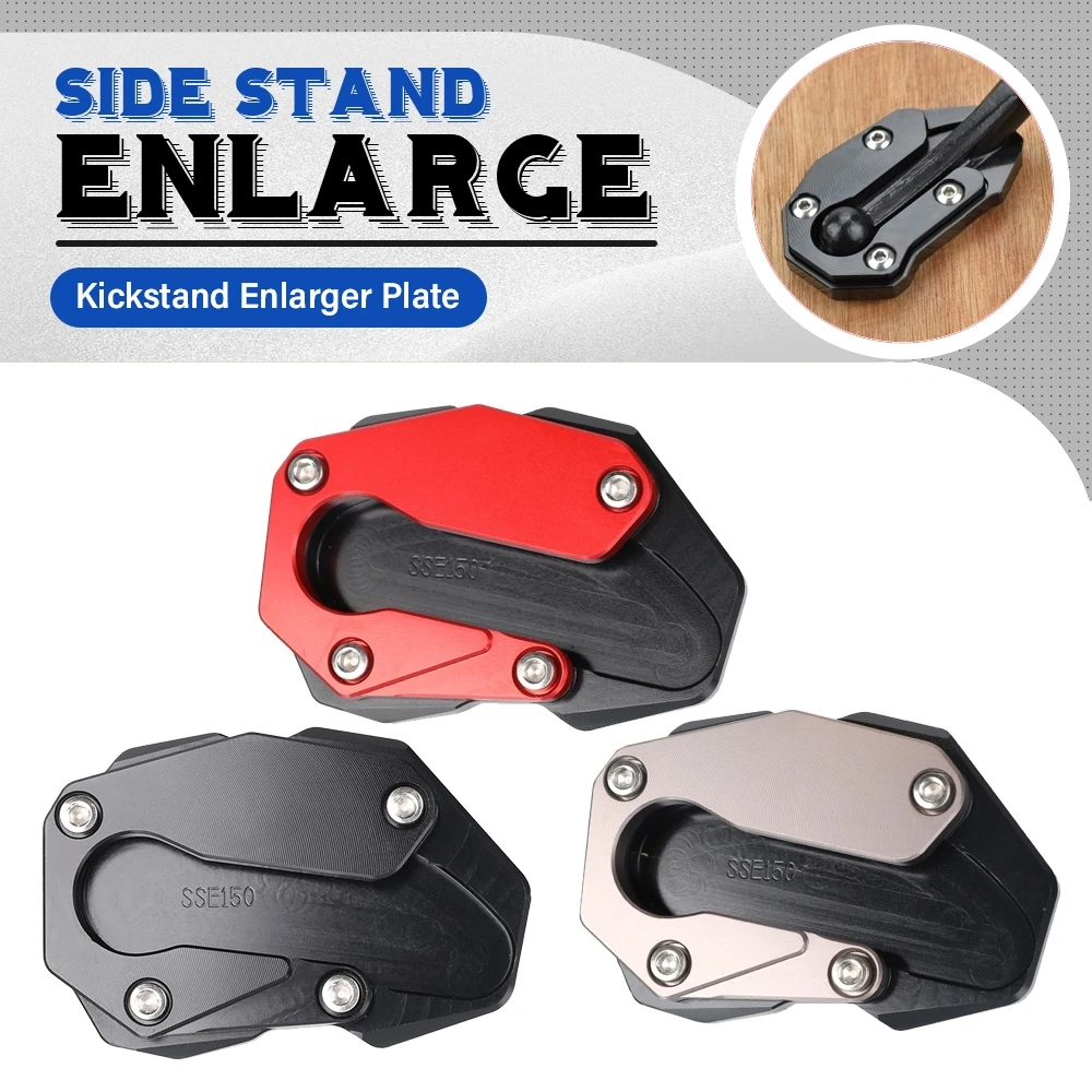 

Motorcycle Accessories FOR BENDA BD300 BD500 BOX400 BD 500 BD 300 BOX 400 Kickstand Extender Foot Side Stand Extension Pad Plate