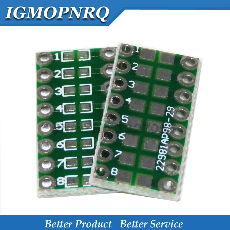 10pcs SMT DIP Adapter Converter 0805 0603 0402 Capacitor Resistor LED Pinboard FR4 PCB Board 2.54mm Pitch SMD SMT Turn To DIP