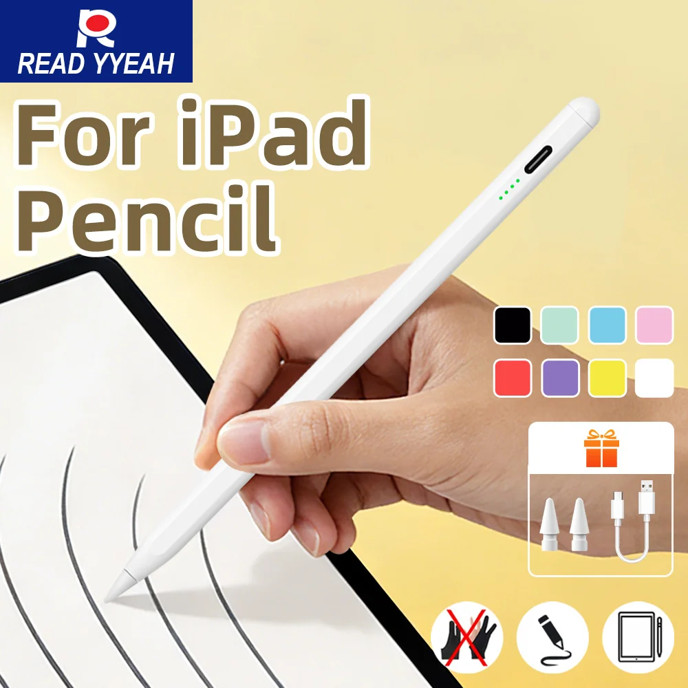 2026 Stylus Pen for Apple Pencil With Palm Rejection for iPad Pro 13 12.9 M4 Air 11 5 4 M3 M2 S 10 9 9th 10th Tablet Accessories