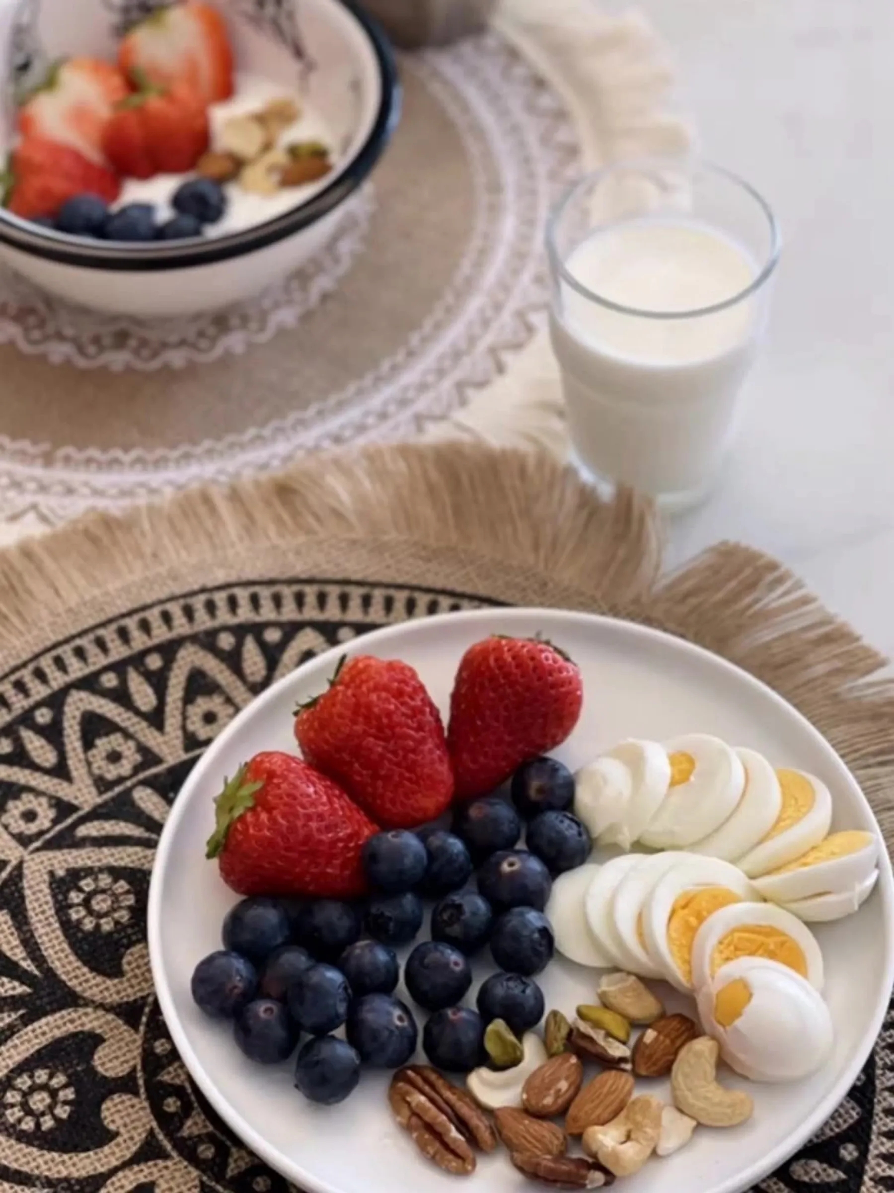 Ins - سجادات طاولة مستديرة منسوجة من الجوت - مثالية لديكور المنزل والمطاعم، أيضًا رائعة كدعائم التصوير الفوتوغرافي والساحل #4