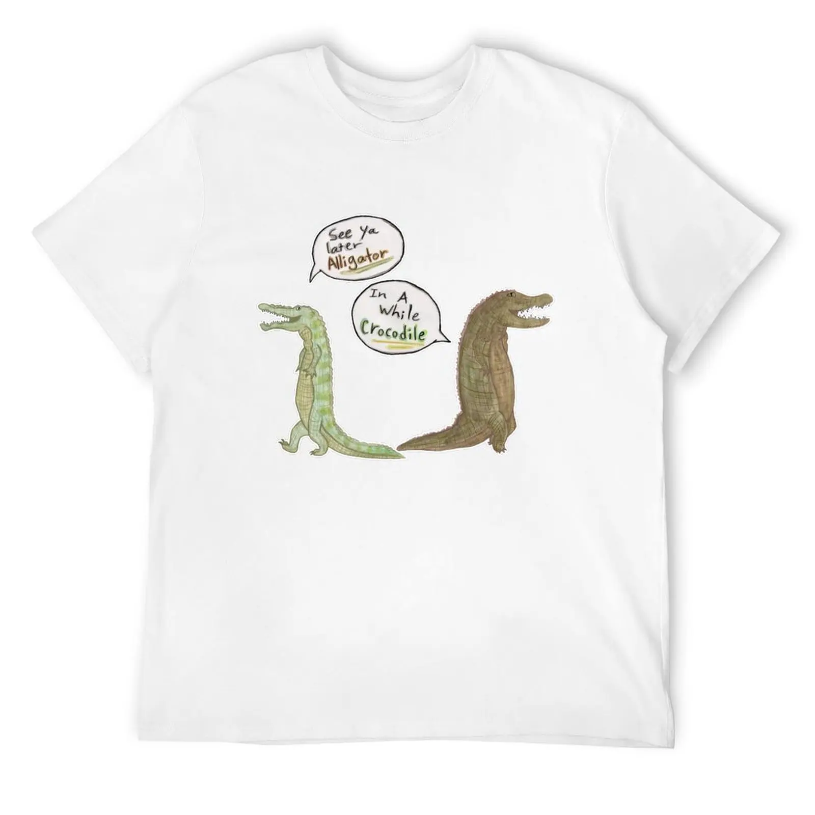 The Alligator and Crocodile T-Shirt sports fans summer clothes tees fashion shirts fruit of the loom mens t shirts