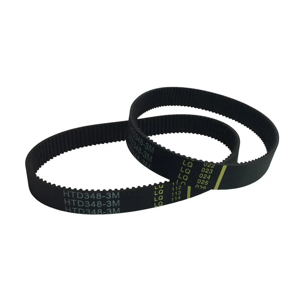 HTD 3M Synchronous Belt Length 348mm Teeth 116 Width 10mm Arc Teeth Belt 2Pcs/Pack