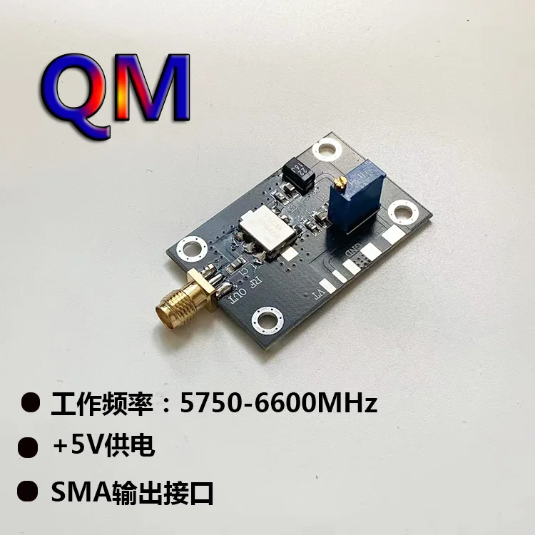 

5750-6600M Voltage Control Oscillator C-band RF VCO Module 5.8G 6G Point Frequency Simple Signal Source