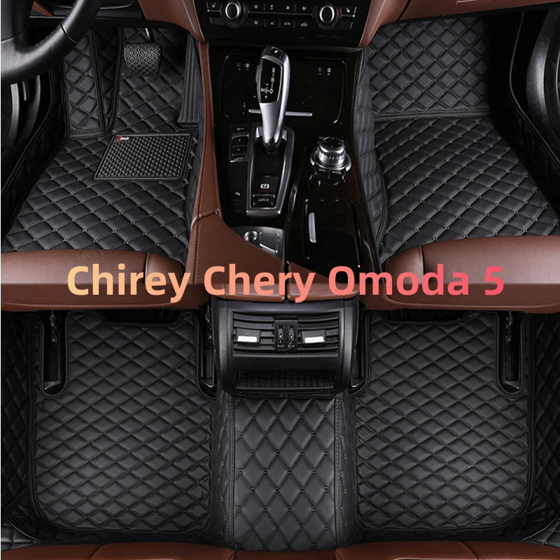 Luxury Car Floor Mats For Chirey Chery Omoda 5 C5 Fownix FX 2022 2023 2024 Waterproof Pads Car Carpet Floor Mats Car Accessories