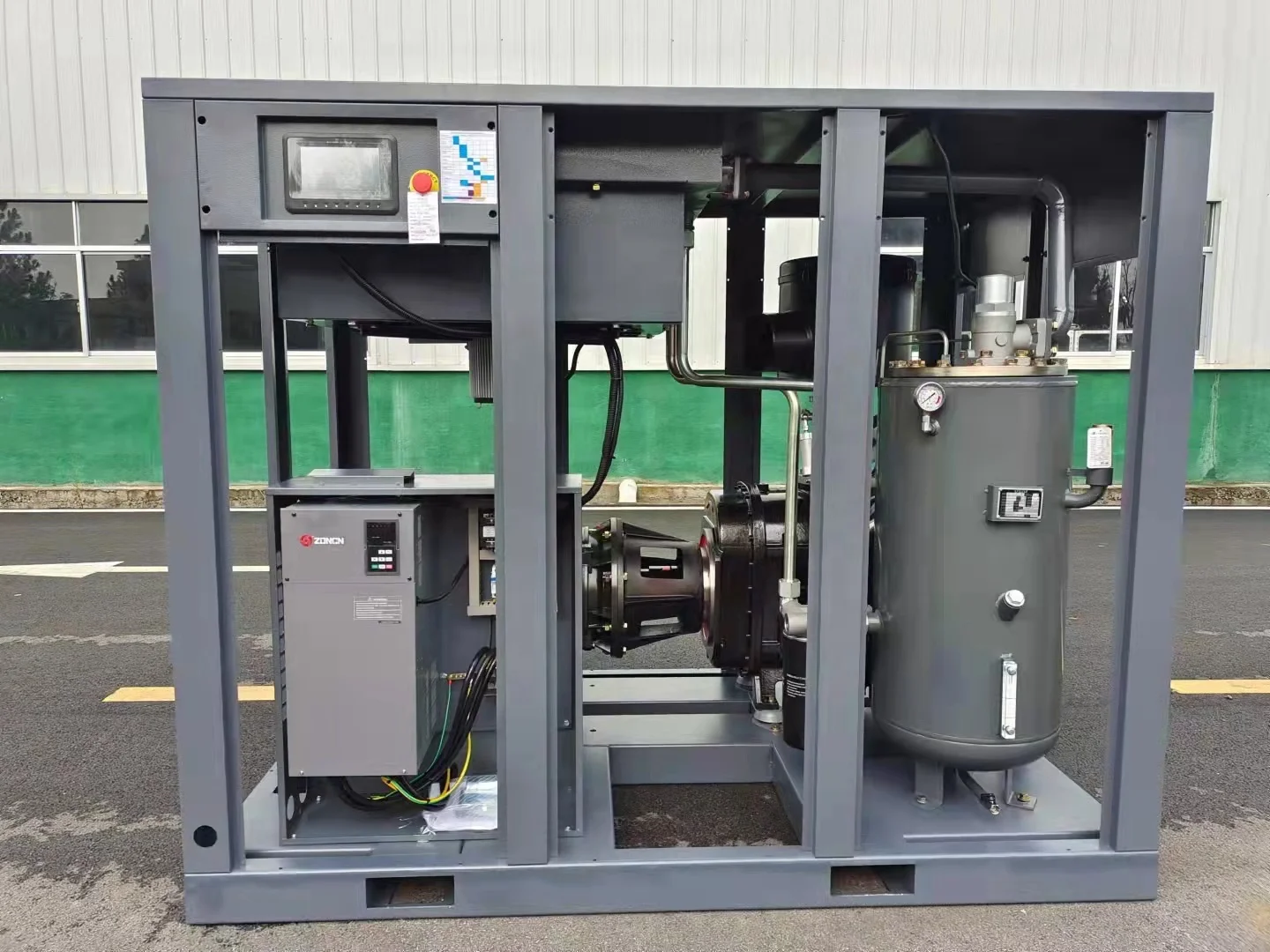 Airstone Factory Two Stage 75KW 100HP Double Stage PM VSD Screw Air Compressor 8Bar 10Bar 2 Stage Industrial Air-compressor Pump