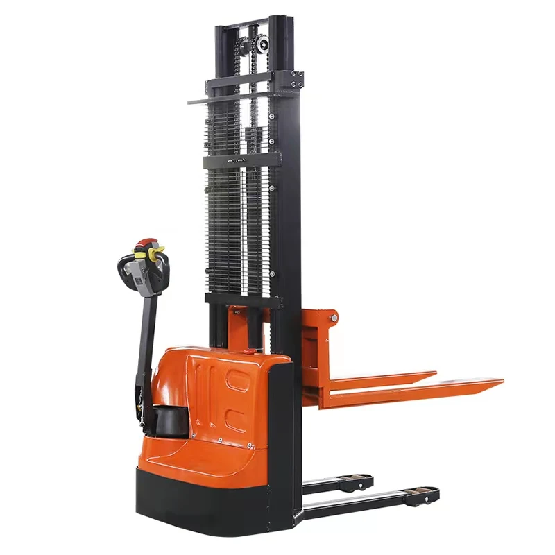 

1Ton 2Ton 3M Electric Forklift Lifting Moving Material Handing Pallet Stacker Self-Loading Semi Walkie Pump Engine Motor
