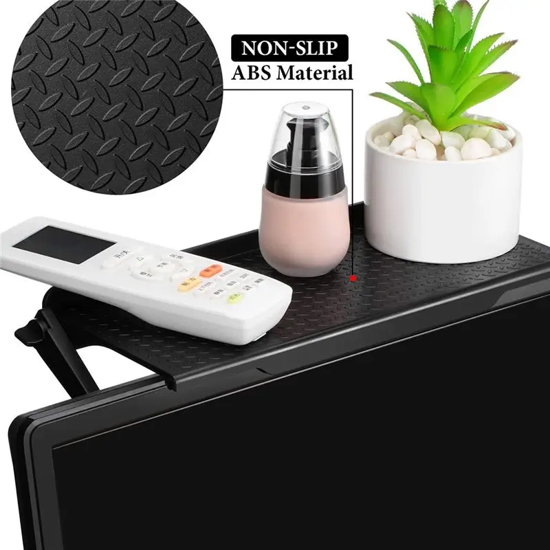 TCE Wifi Router Shelf TV Top Adjustable Router Storage Rack Bracket Computer Player Stand Organizer Holder Storage Rack, S