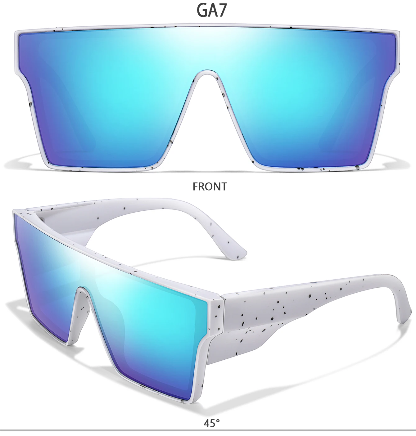 3 Paar Sonnenbrillen mit großem Rahmen, UV400, bunte Gläser, für Herren und Damen, Outdoor-Sport, Angeln, Radfahren, Wandern, Laufen, Fahren, Brillen, Geschenk – Detail 10