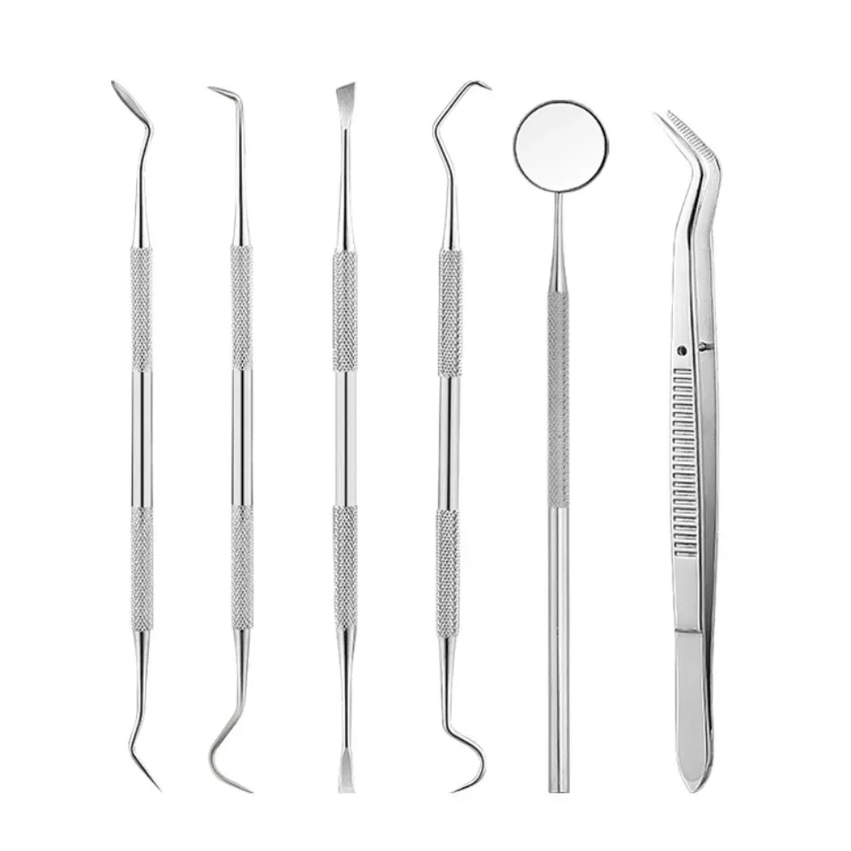 

Tartar Scraper Pick Remove Tools Kit Dental Teeth Cleaning Dentistry Stainless Steel Household Odontologia with Dental Mirror