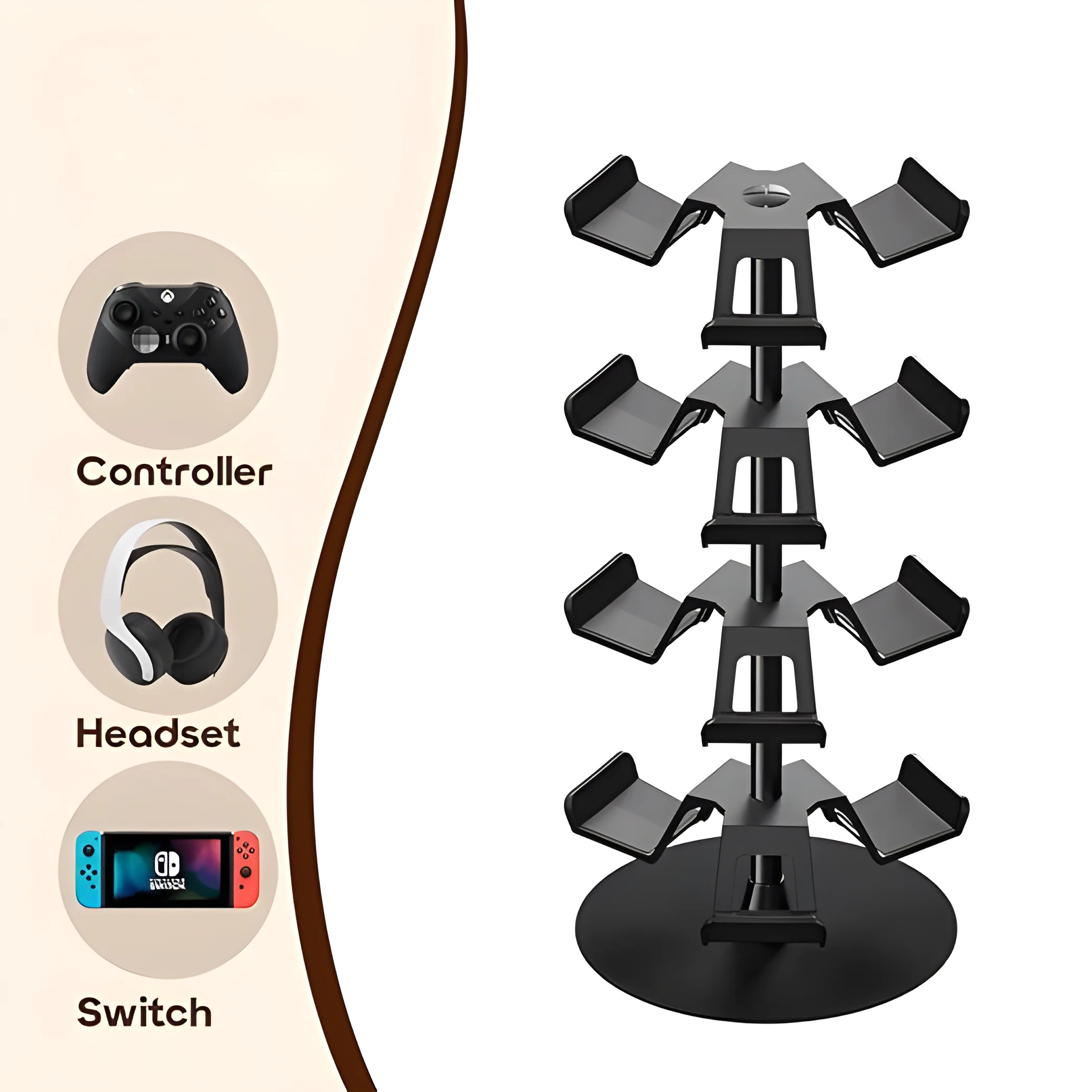 Universal Multilayer Controller Halter Spiel Kopfhörer Halter Spiel Zubehör Headset Kopfhörer Lagerung Halterung Ständer für PS5 PS4