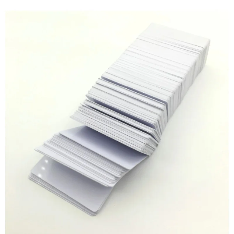 100pcs a lot High Quality Made in China White Inkjet PVC Card for Epson L800 L805 Printer