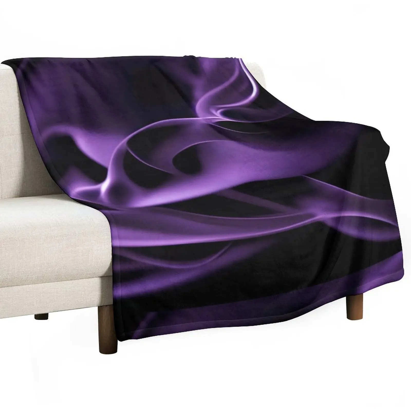 

Soft Smoke (Purple) Throw Blanket funny gift heavy to sleep Plush valentine gift ideas Blankets