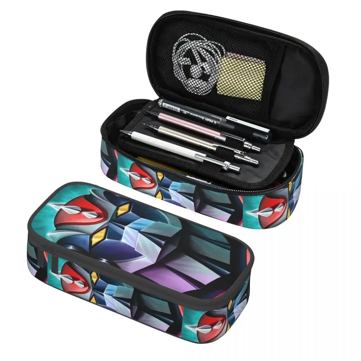 

Custom Grendizer Goldrake UFO Robot Kawaii Pencil Case Girl Boy Large Capacity Anime Manga Pencil Pouch School Supplies
