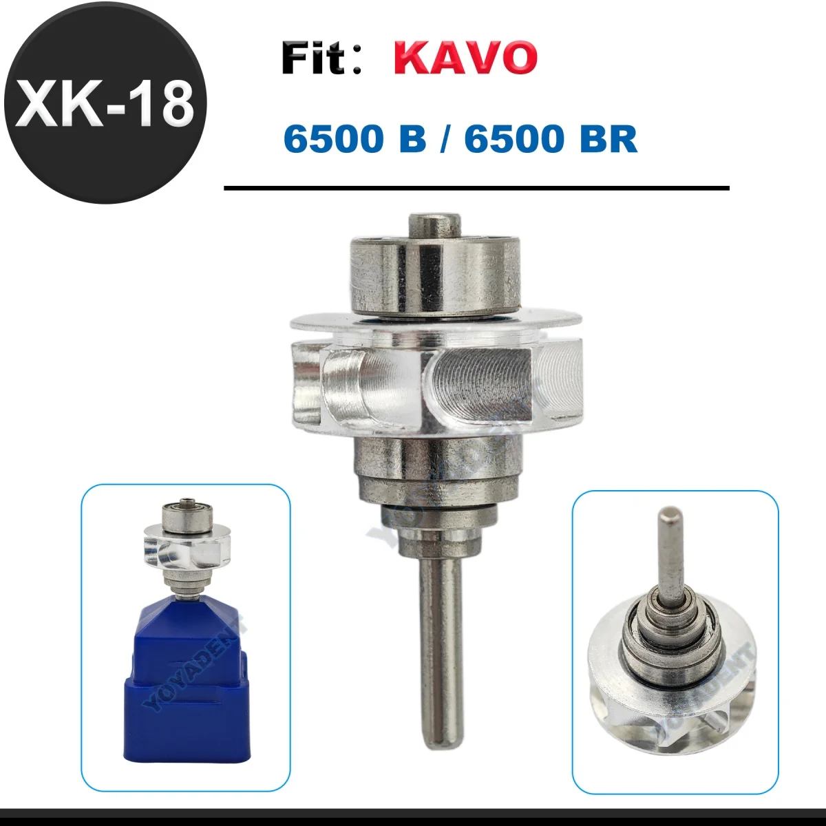 

Dental Turbine Cartridge Fit KAVO 6500 B/6500 BR High Speed Handpiece Air Rotor Accessories