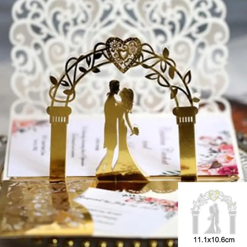 Metal Cutting Dies Wedding Bride And Groom Die Cuts Scrapbooking Cutting Dies Love Die Cuts For Card Making Decoration Embossing