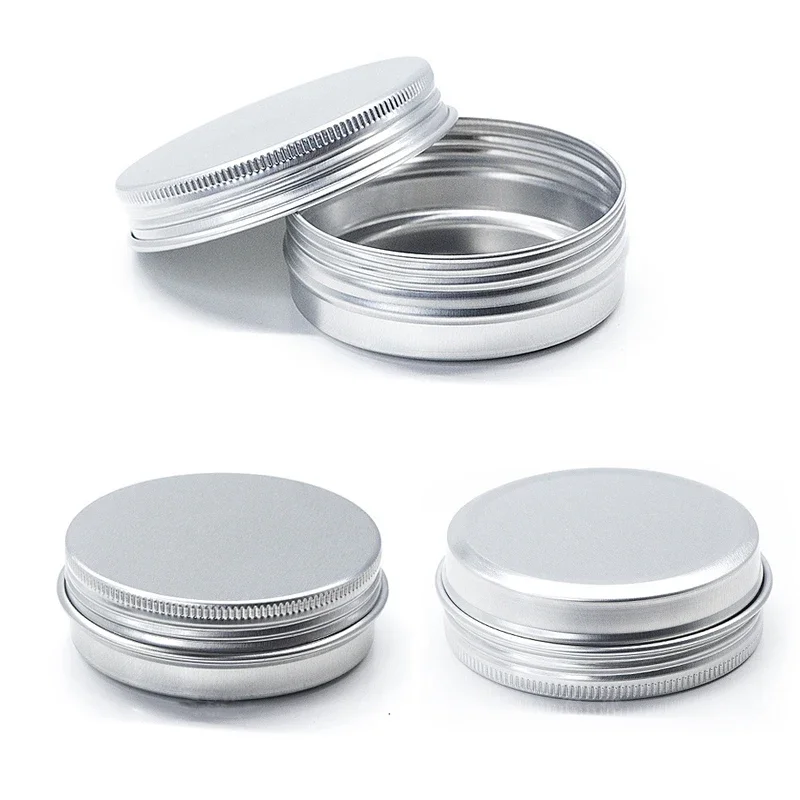 12/24/48/96pcs 60ml Empty Aluminum Candle Jars Wholesale Skincare Cosmetic Container Refillable Bottles Travel Set косметика