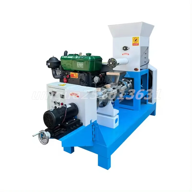 

40-180KG/H Diesel Engine Pet Feed Pellets Maker Rabbit Dog Cat Feed Food Mill Pellet Making Machine Pig Feeds Pelletizer