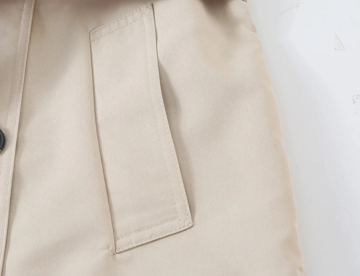 KONDALA Damen Lässige Trendige Bluse Doppelreihig mit Gürtel V-Ausschnitt Taschen-Tanktop Neue Mode 2026 Sommer Frühherbst Lässige Weste – Detail 5