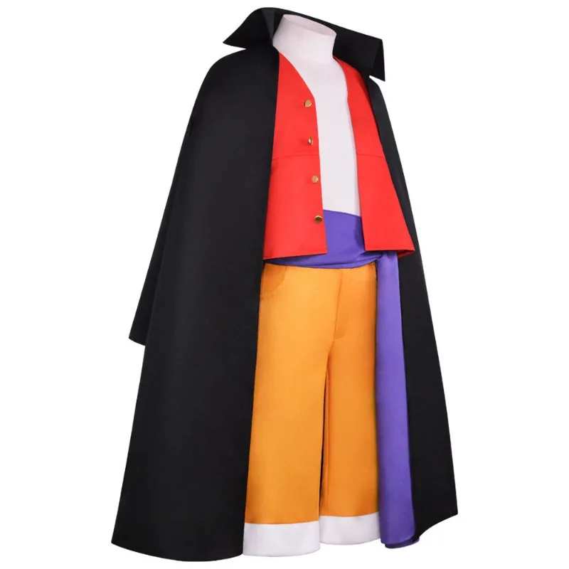 زي لوفي التنكري قطعة واحدة - إصدار وانو كونتري كيمونو، قبعة القش القراصنة الكابتن الساموراي، زي الهالوين الأنيمي #3