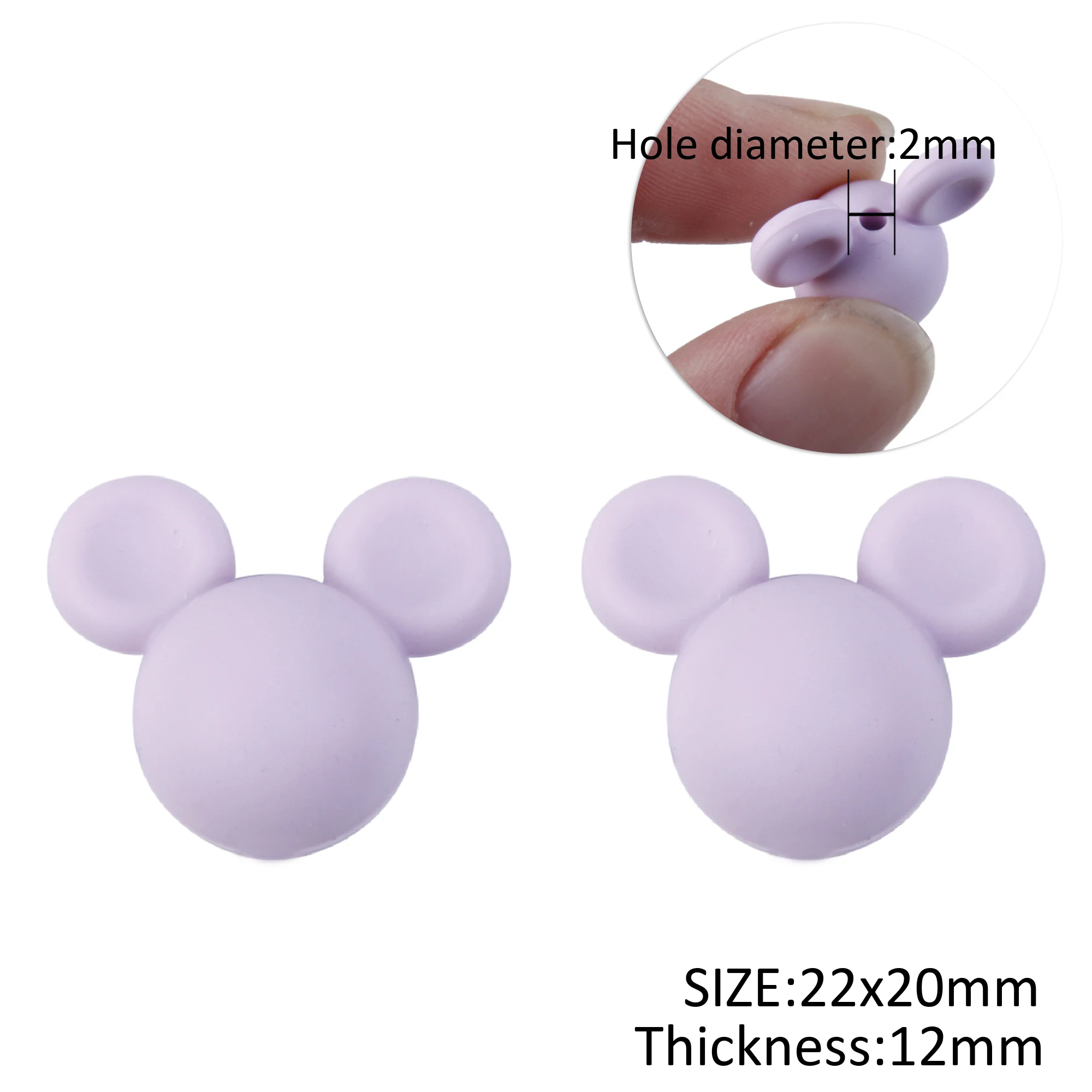 Mickey Head Silicone Beads Various Beads Jewelry Making Make Bracelets DIY Pacifier Chain Accessories For Jewelry Beads