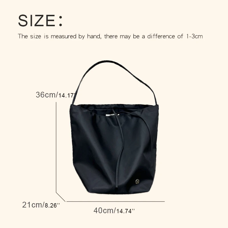 Minimalist Large Capacity Tote Bags For Women Luxury Designer Handbags Purses 2023 New In Oxford Sequined Cloth Shoulder Bucket