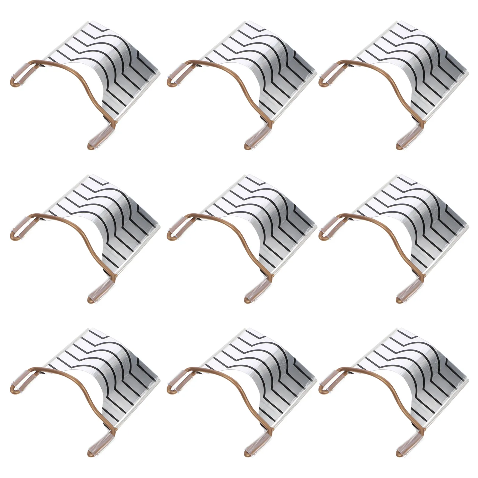 10Pcs Nail Aluminum Foil Art Forms Silver Reusable Nail Care Tools for French Extension False Nails