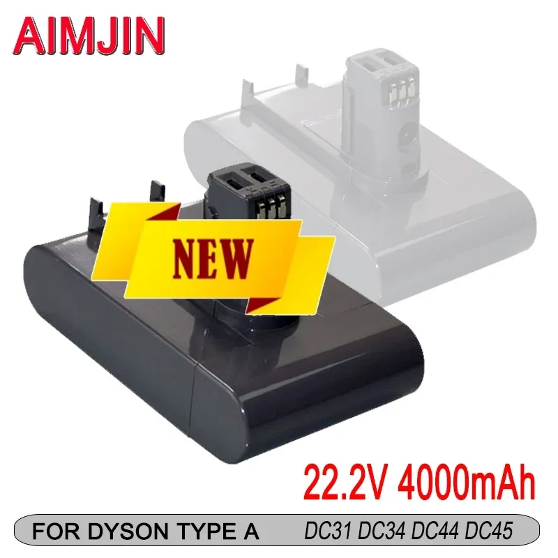 💖22.2V 4000mAh Li-ion Battery （ Only Fit Type A）for Dyson DC31 DC34 DC35 DC44 DC45 Animal Handheld Vacuum Cleaner  Batteries💖