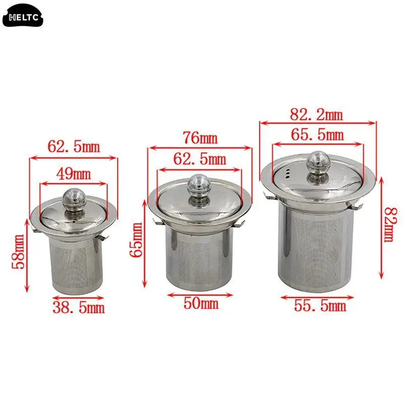 Reusable Stainless Steel Tea Strainer Mesh Infuser Basket Loose Tea Leaf Infusers Herb Filter for Mug Teapot Teaware Tea Maker