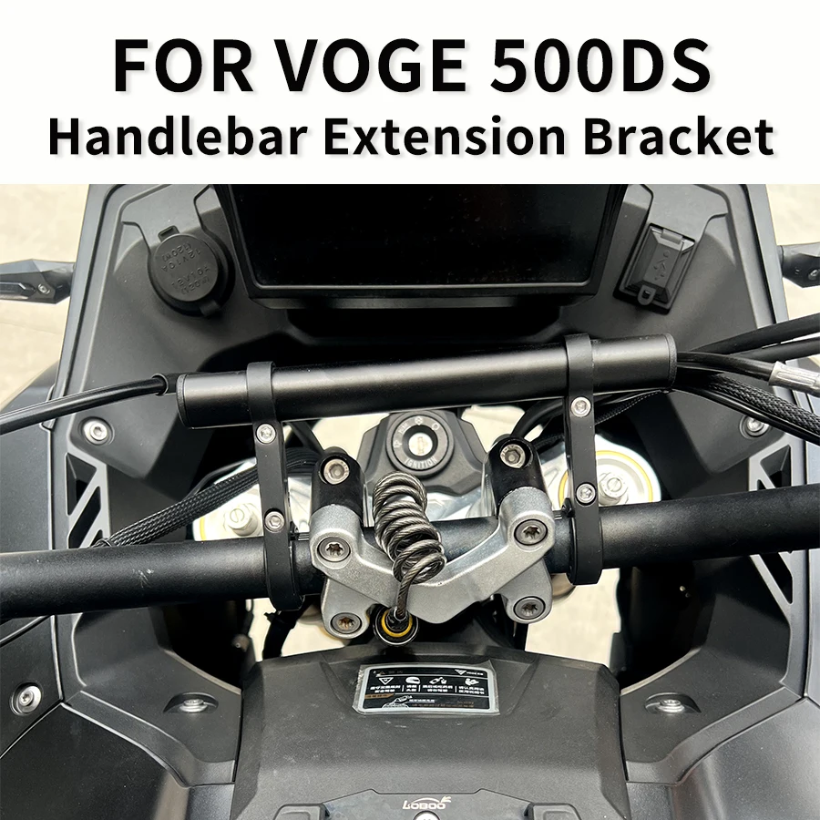For VOGE 500DS Motorcycle Handlebar Extension Bracket 200mm Phone GPS Mount Fits 22/25/28/32mm Handlebars