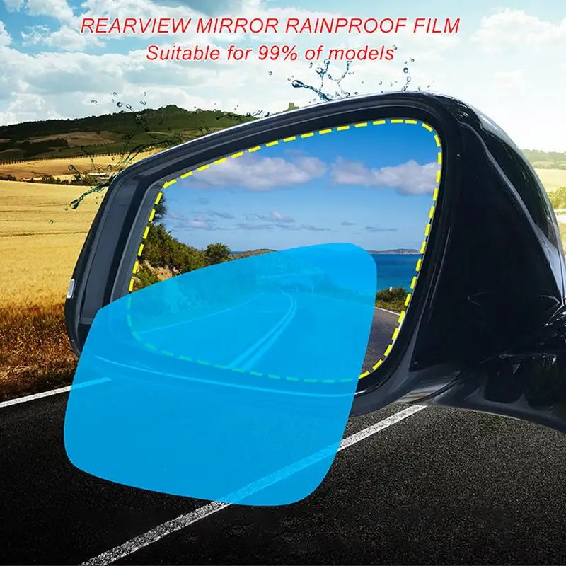 Car Rearview Mirror Anti-glare Anti-fog Reflector Nano Films for Mirror Flooding Hydrophobic For Mirror High Beam Car Accessory