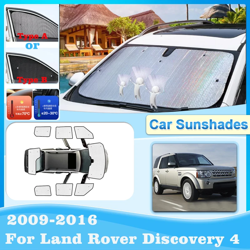 

Full Coverage Sunshades For Land Rover Discovery 4 LR4 2009-2016 Sunscreen Sunshade Covers Shading Curtain Visors Accessories