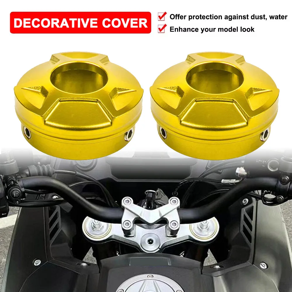 Motorcycle Three-Star Column Trim Cover For VOGE Valico DS900X DS525X 525 900 DSX 2023 2024 Front Shock Absorber Decorate Cover