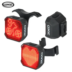 Bicycle Intelligent Expression Taillight MTB Road Bike IP66 Waterproof Brake Sennsing Rear Light With 244 Pixels To DIY Pattern