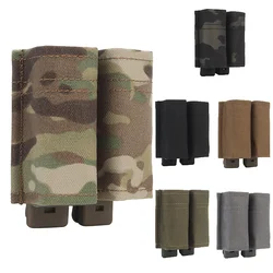 Tactical Fast 9mm Double Mag Pouch Hunting Outdoors Molle System Accessories Waist Bag Equipment New Quick Pull Storage