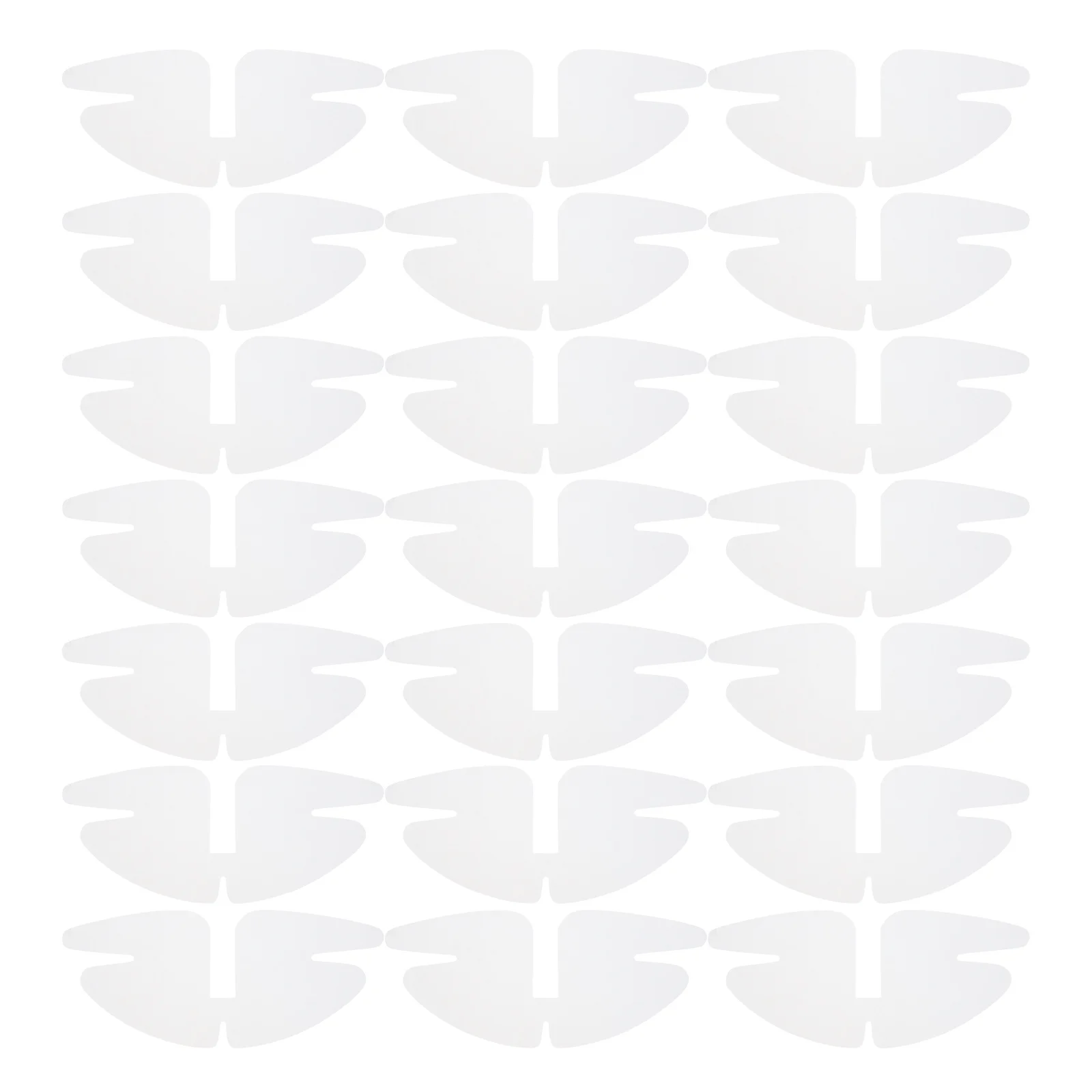 50 Stück Kragenhalter für Hemden, Kunststoff, doppellagig, verstärkt, Hemdkragen-Stütze, Einsätze, Kleid, Uniform, knackiger Aufbewahrungsmittel