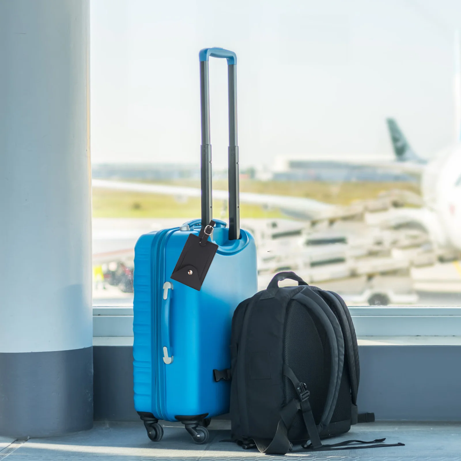 

2Pcs Luggage Tags Id Tag for Suitcase with Adjustable Lanyard Portable Design Perfect Gift for Business