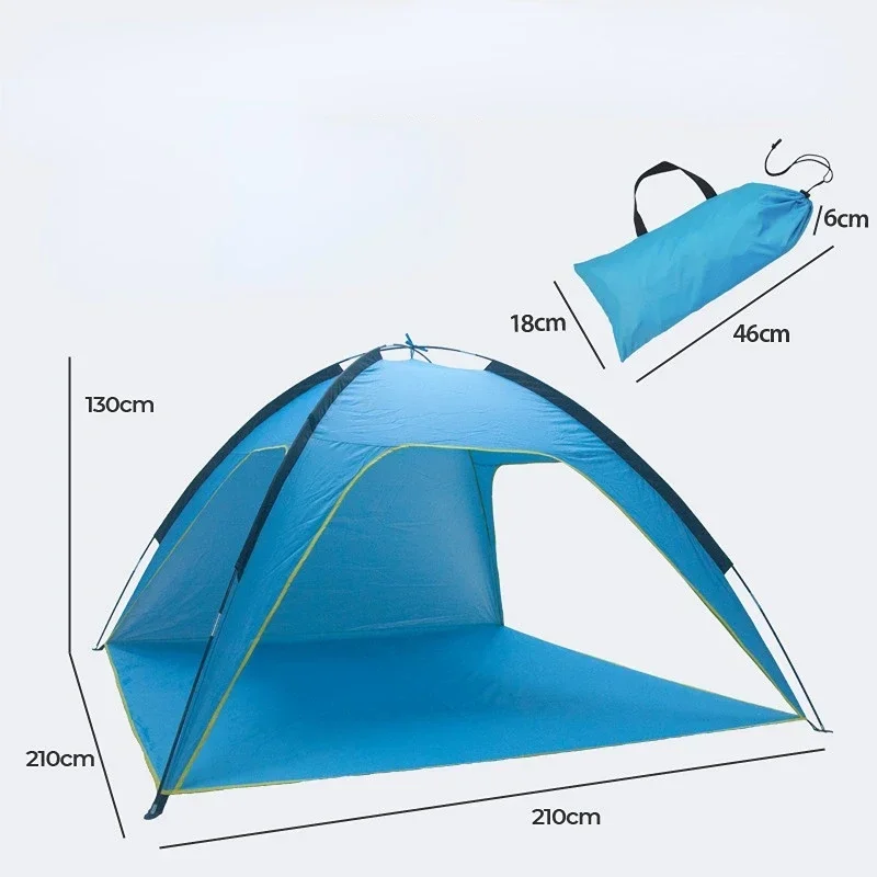 Removable Bottom Big Beach Camping Tent, Ventilated Rainproof Picnic, Anti-UV Sunshade,  Sun Shelter