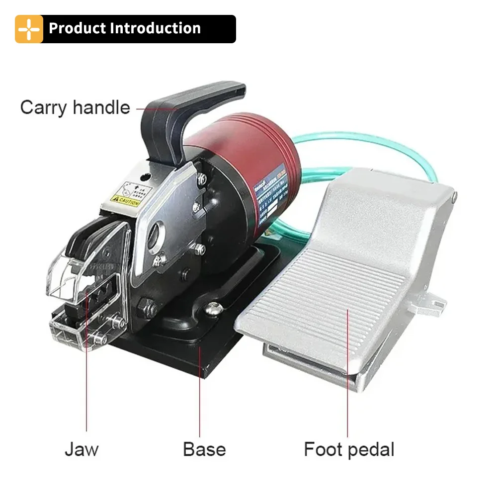 Pneumatic Type Terminal Crimping Machine 1.3T AM-Y10 AM-10 Terminal Crimper Pliers Tool with Crimping Die for Optional