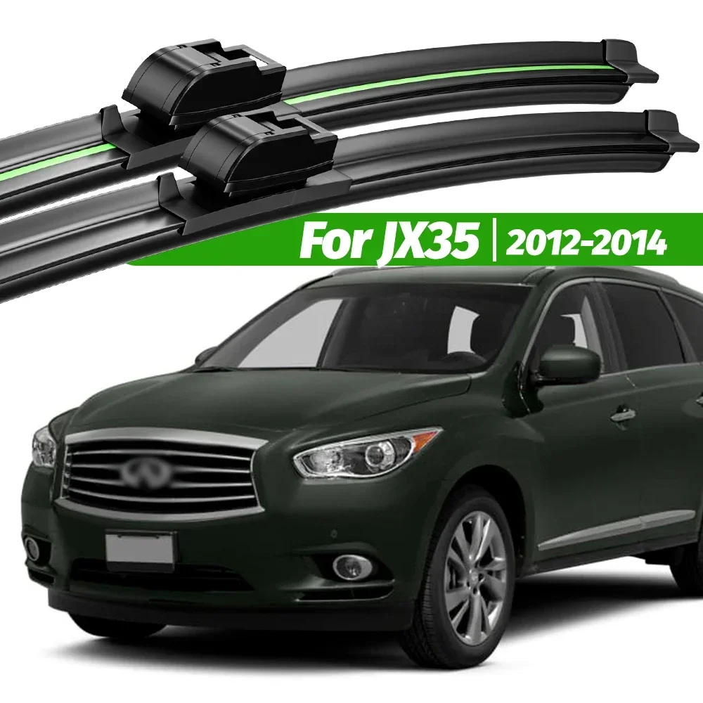 

For Infiniti JX35 2012-2014 2pcs Front Windshield Wiper Blades 2013 Windscreen Window Accessories