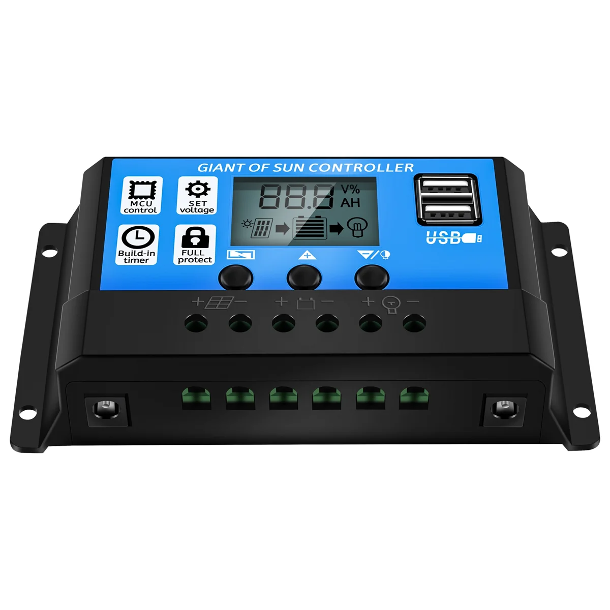 مجموعة ألواح شمسية لقارب القافلة والمتنقل ، شاحن ، وحدة تحكم ببطارية 100 أمبير ، كارو ، 12 فولت