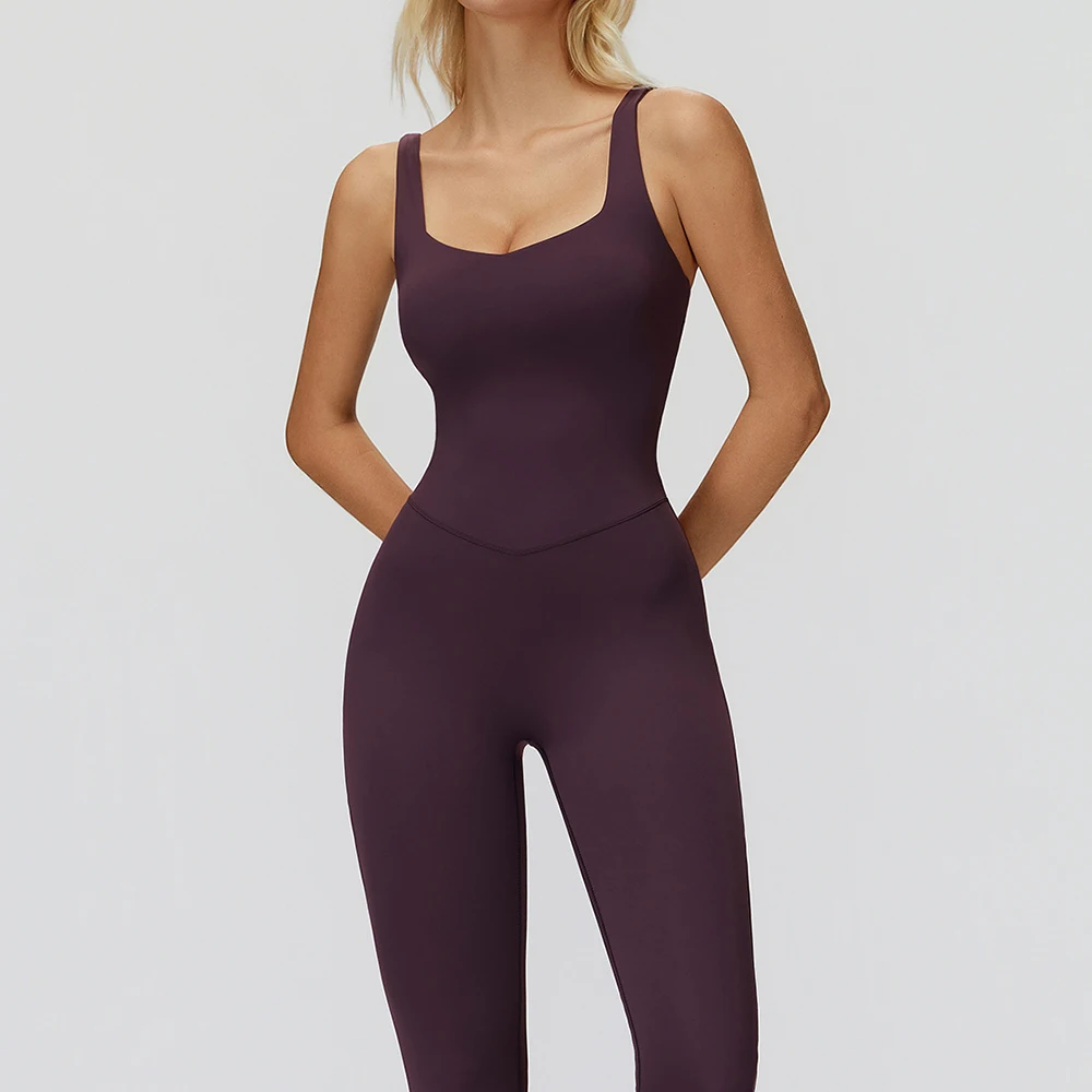 

Women Jumpsuit Fitness Sports Bodysuit Yoga Set Breathable Quick Drying Sports Yoga Clothing Women Gym Push Up Workout Tracksuit