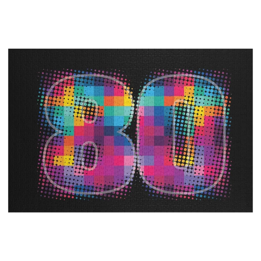 

Пазл на 80-ю годовщину дня рождения, персонализированный подарок для ребенка, деревянные коробки, индивидуальный детский пазл