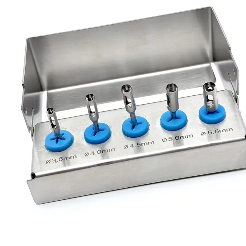 

Dental Implant Tissue Punch Kit Gingival Ring Cutter Stainless Steel Surgical Dental Instrument