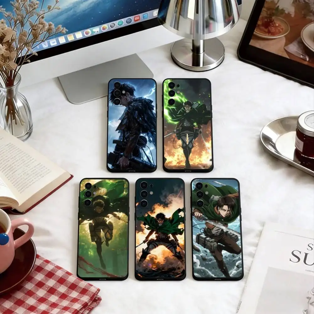 Levi Ackerman Phone Case For Samsung S25,S24,S21,S22,S23,S30,Ultra,S20,Plus,Fe,Soft Black Cover