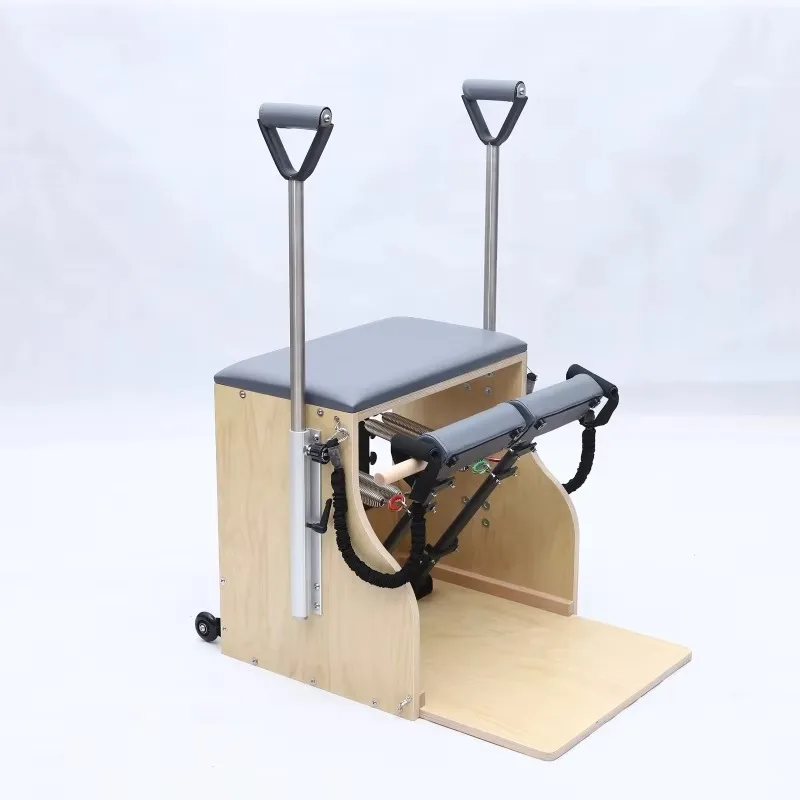 

Leather Colours Available Wunda Chair, YTYIN Pilates Chair Home Gym Reformer Wood Yoga For Sale