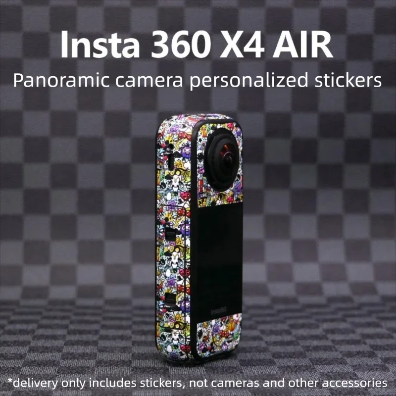 Naklejki na kamerę Insta360 X4 Air, folia ochronna przeciw zarysowaniom, naklejki dekoracyjne, personalizowane akcesoria do kamer Insta 360 x4air — zdjęcie produktu 4